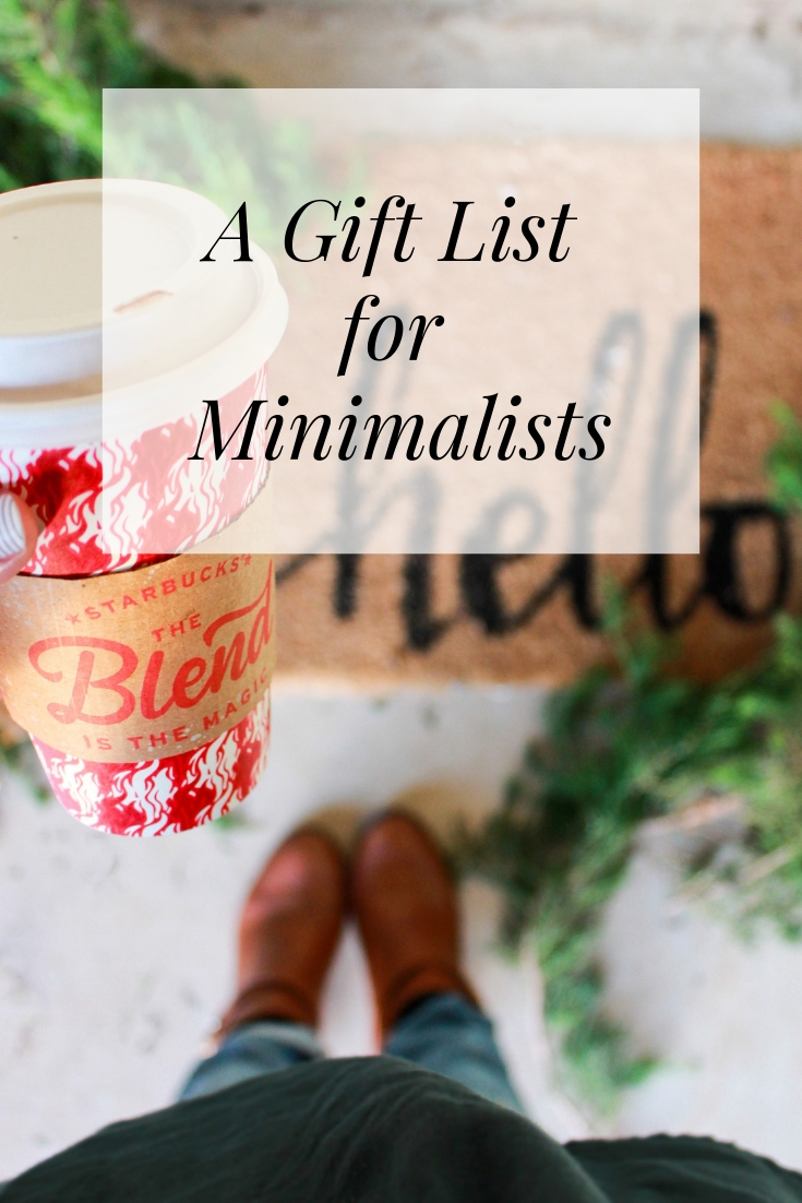 A Gift list for Minimalist