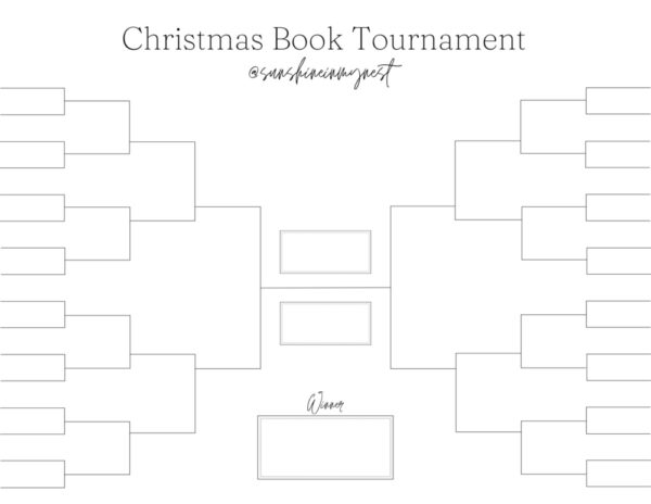 Christmas Book Tournament Printable